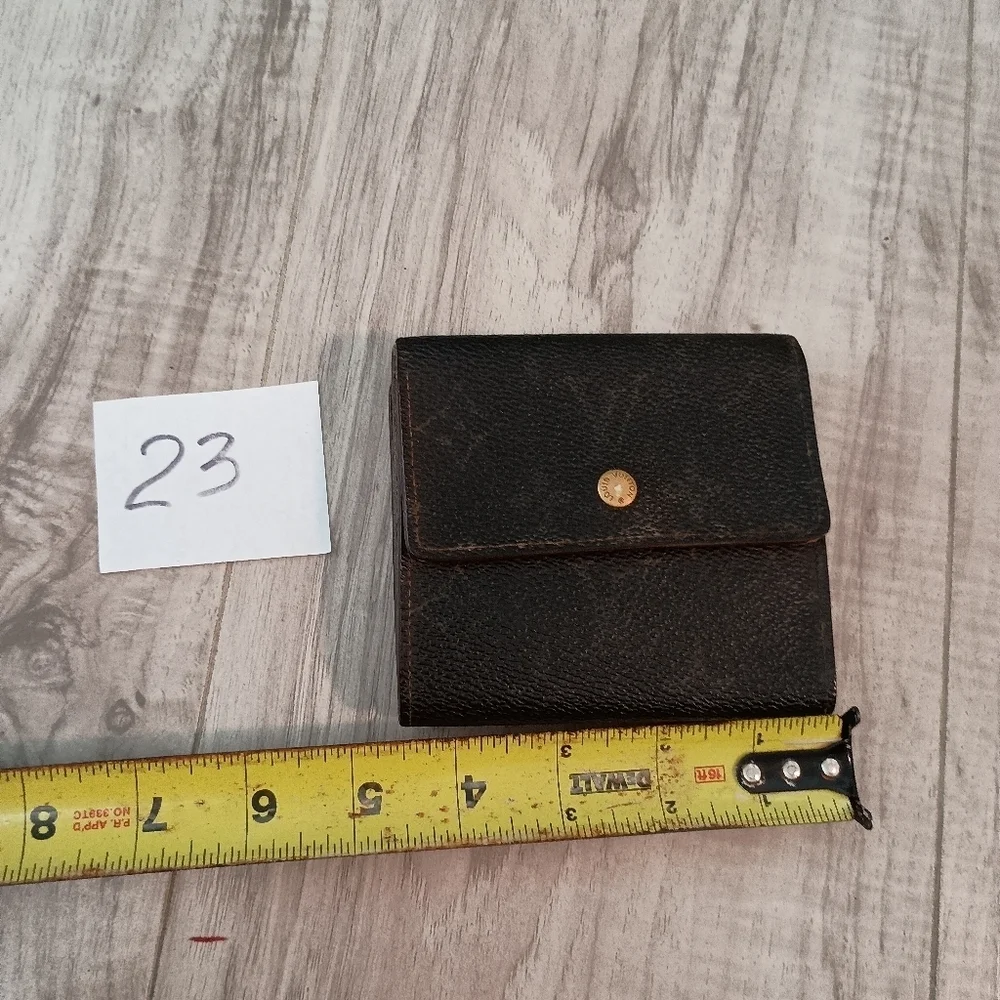 LOUIS VUITTON Bi -fold Wallet Monogram Monogram Canvas Authentic